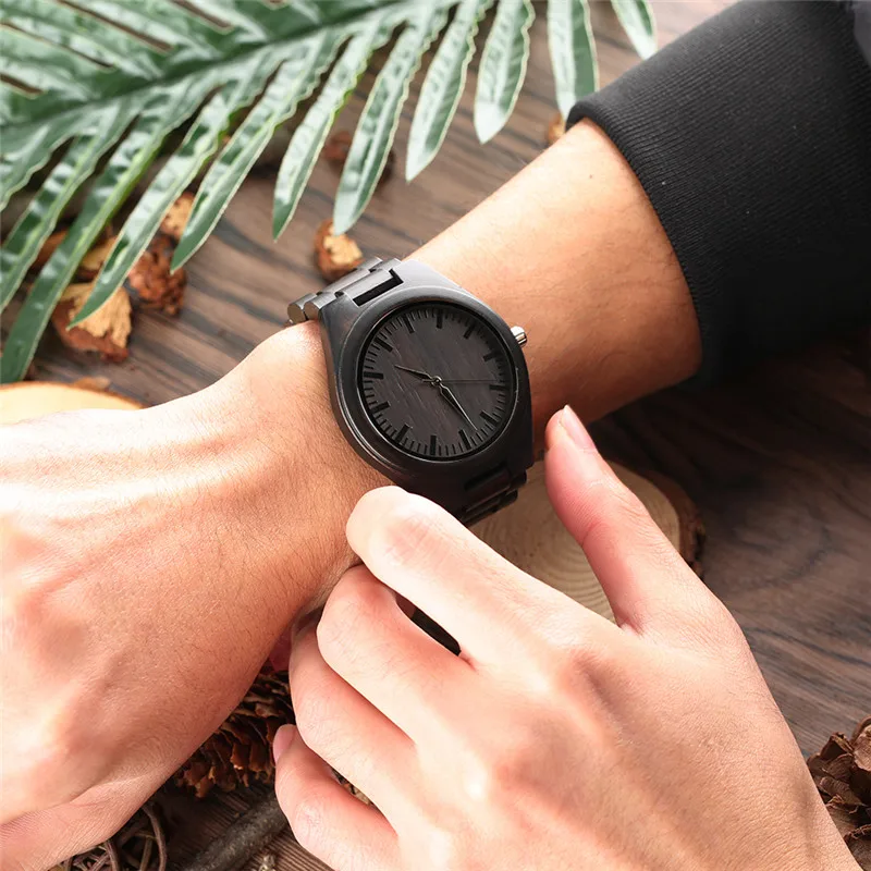 Watch BandBusiness Wood Watch for Man Woman Personalized Simple Black Wood Nature Wood Watch Quartz Watch Women Bracelet
Watch BandBusiness Wood Watch for Man Woman Personalized Simple Black Wood Nature Wood Watch Quartz Watch Women Bracelet