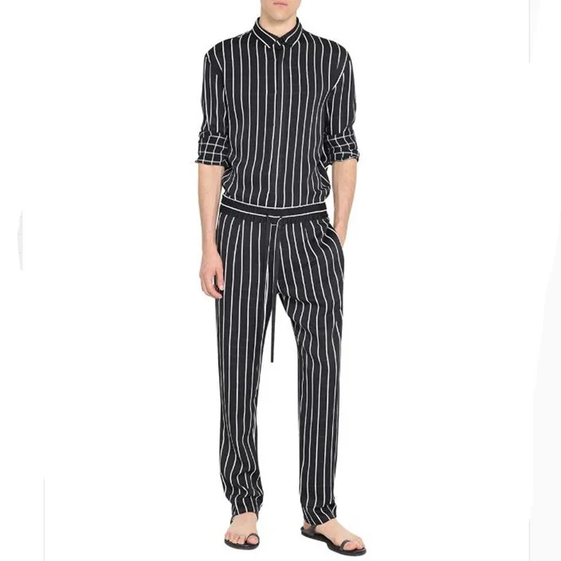 Jumpsuit Men Rompers One Piece Overalls Cotton Fashion Jumpsuits Long Sleeve Casual Striped Male Sets Outfit Clothes Plus Size
Jumpsuit Men Rompers One Piece Overalls Cotton Fashion Jumpsuits Long Sleeve Casual Striped Male Sets Outfit Clothes Plus Size
