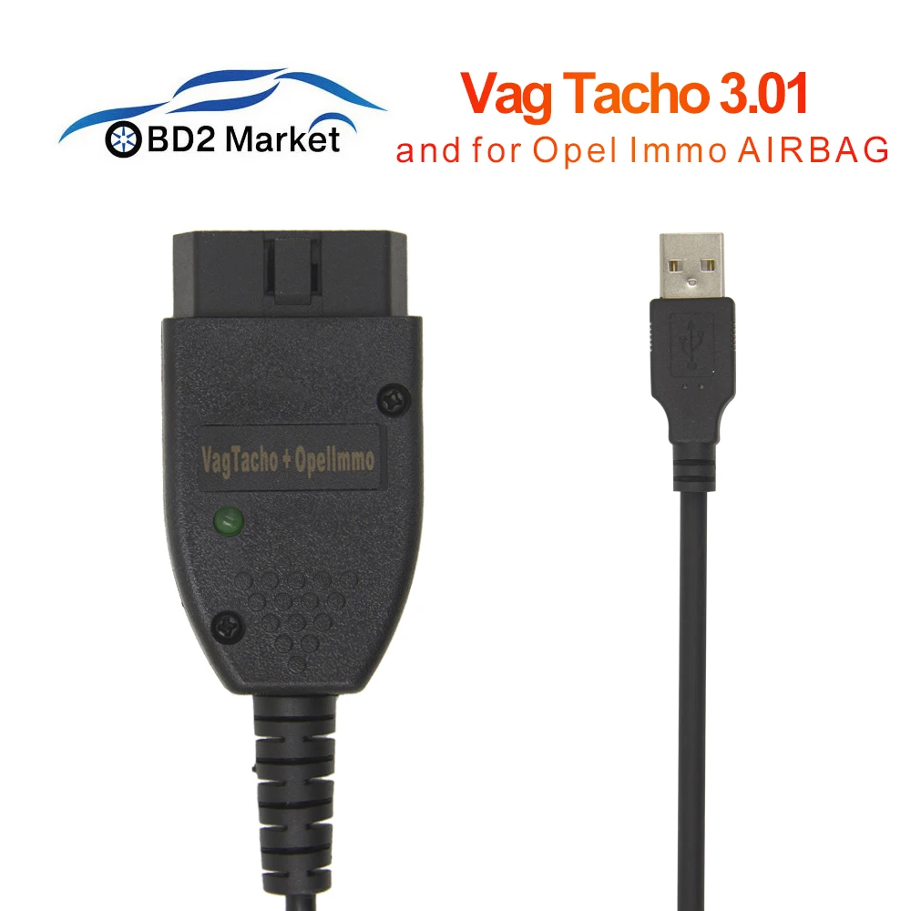 Vag Tacho 3 01 для Opel Подушка безопасности Immo OBD OBD2 диагностический инструмент EEPROM IMMO PIN