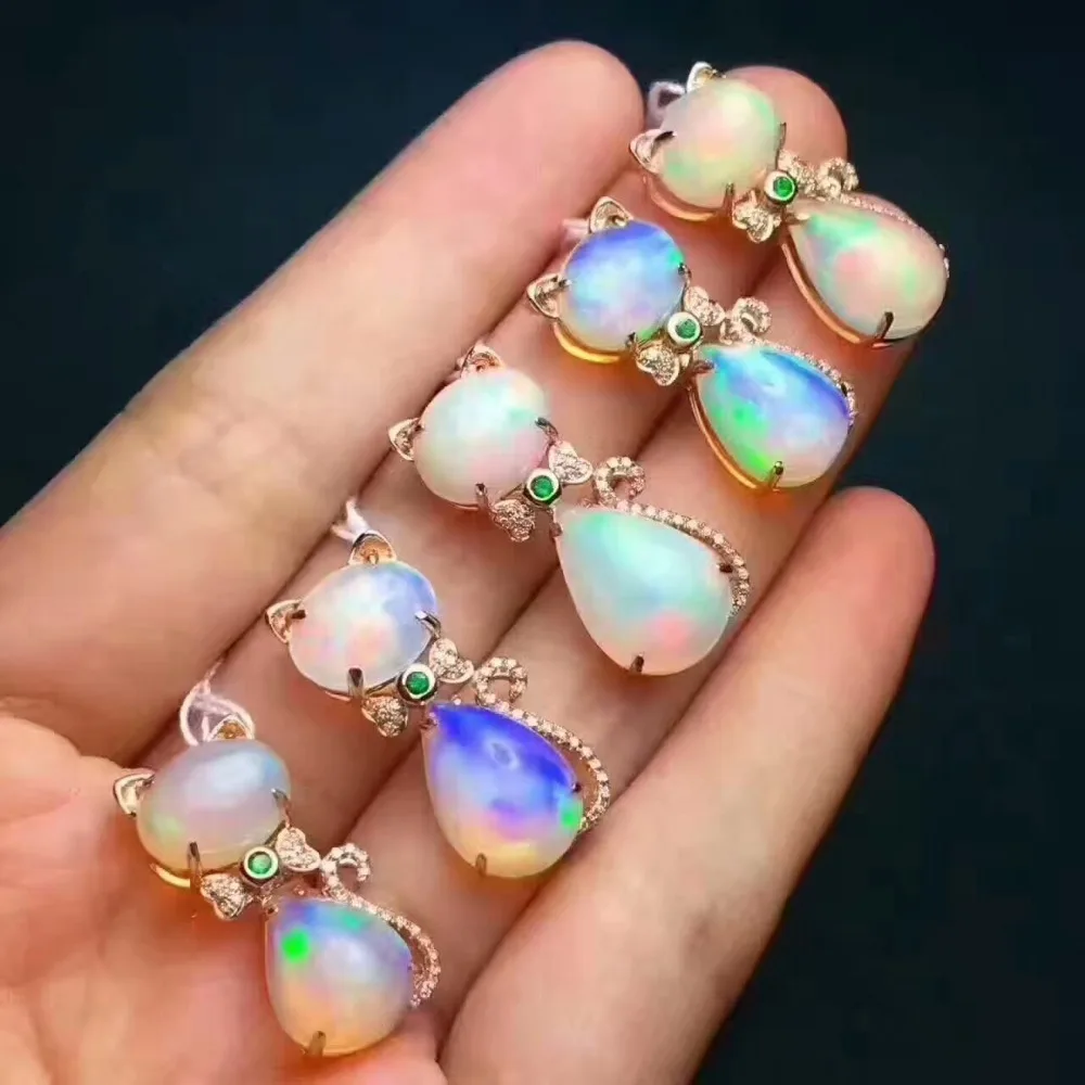 2017 New Brand Design Women Cat Necklace Blue Fire Opal Necklaces & Pendants Fashion 925 Sterling Silver Animal Jewelry
2017 New Brand Design Women Cat Necklace Blue Fire Opal Necklaces & Pendants Fashion 925 Sterling Silver Animal Jewelry