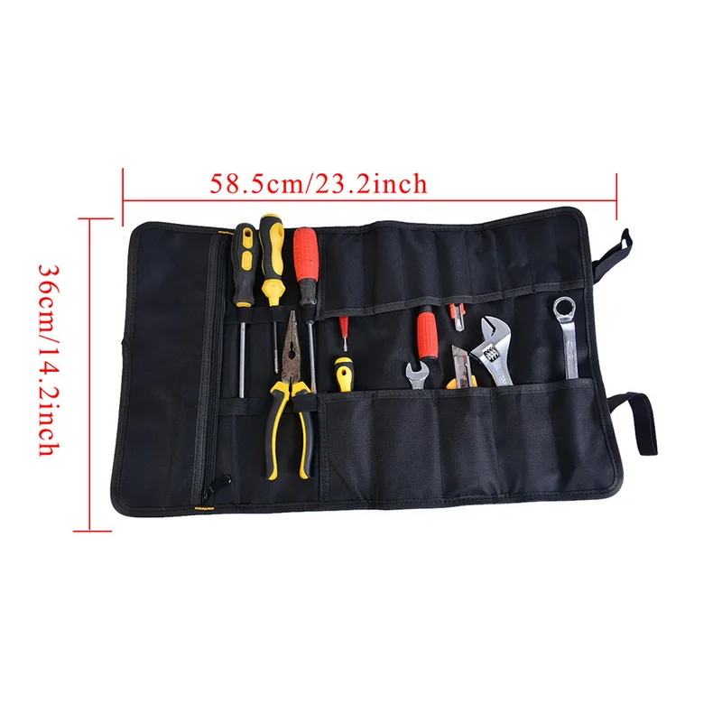Reel Rolling Tool Bag Pouch Professional Electrician Organizer Repair Kit Oxford Cloth Multifunctional Thickening |
