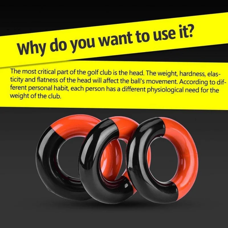 Golf Swing Practic Metal Round Weight Power Swing Ring for Golf Clubs Warm up Golf Training Aid Golfing Weighted Practice Tool
Golf Swing Practic Metal Round Weight Power Swing Ring for Golf Clubs Warm up Golf Training Aid Golfing Weighted Practice Tool