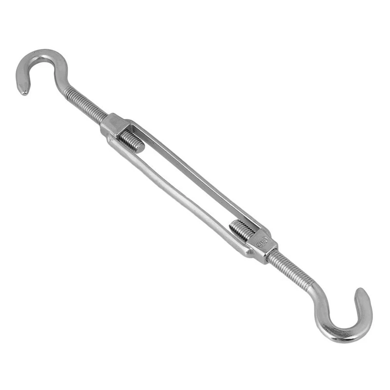 2Pcs M5 122mm Turnbuckle Hook To Hook Stainless Steel Hook & Hook Turnbuckle Wire Rope Tension Turnbuckle Strainer Fence Wire
2Pcs M5 122mm Turnbuckle Hook To Hook Stainless Steel Hook & Hook Turnbuckle Wire Rope Tension Turnbuckle Strainer Fence Wire