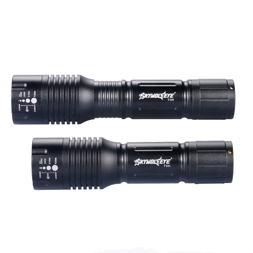 LED Flashlight 10W CREEXML-T6 2400lm Waterproof LED light 5 Modes Zoomable LED Torch AAA or 18650 battery Flashlight Torch Lamp
LED Flashlight 10W CREEXML-T6 2400lm Waterproof LED light 5 Modes Zoomable LED Torch AAA or 18650 battery Flashlight Torch Lamp