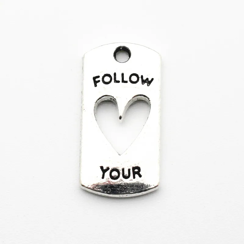 Новое поступление, 50 шт./лот, Серебряный кулон с надписью follow your heart, металлическая застежка-карабин, подвески, подходят для самостоятельного...
Новое поступление, 50 шт./лот, Серебряный кулон с надписью follow your heart, металлическая застежка-карабин, подвески, подходят для самостоятельного...