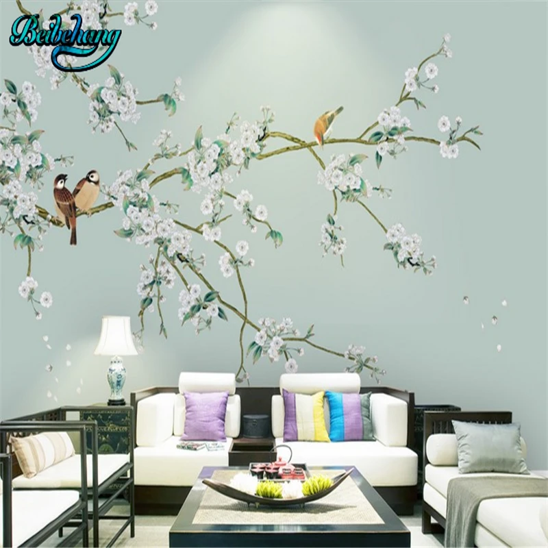 beibehang Flower fancy Chinese flower and bird lounge sofa TV backdrop large custom wallpaper mural decoration
beibehang Flower fancy Chinese flower and bird lounge sofa TV backdrop large custom wallpaper mural decoration