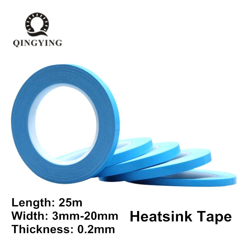 5pcs Transfer Tape Double Sided Heat Thermal Conduct Adhesive Tape Width 3mm 5mm 6mm 8mm 10mm 20mm for LED Chip PCB Heatsink CPU
5pcs Transfer Tape Double Sided Heat Thermal Conduct Adhesive Tape Width 3mm 5mm 6mm 8mm 10mm 20mm for LED Chip PCB Heatsink CPU