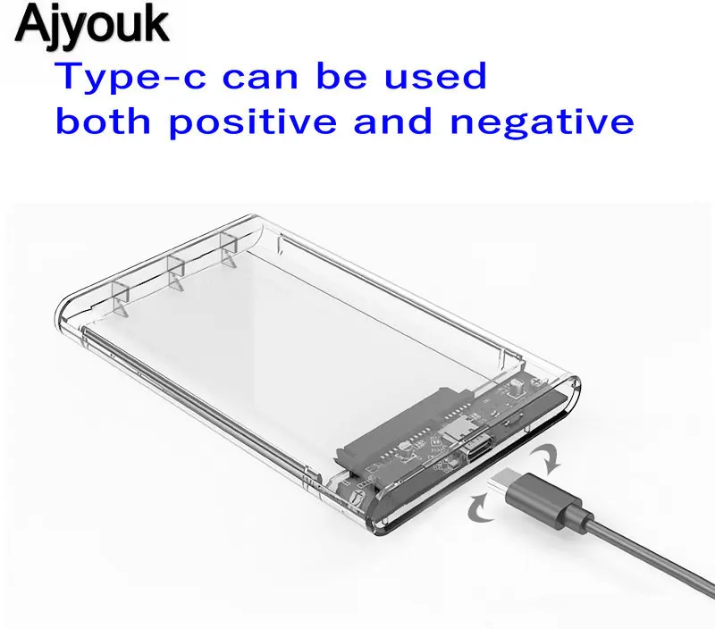Корпус для жесткого диска 10 шт. 2 5 дюйма USB3.1 корпус внешний HHD накопитель типа с SSD