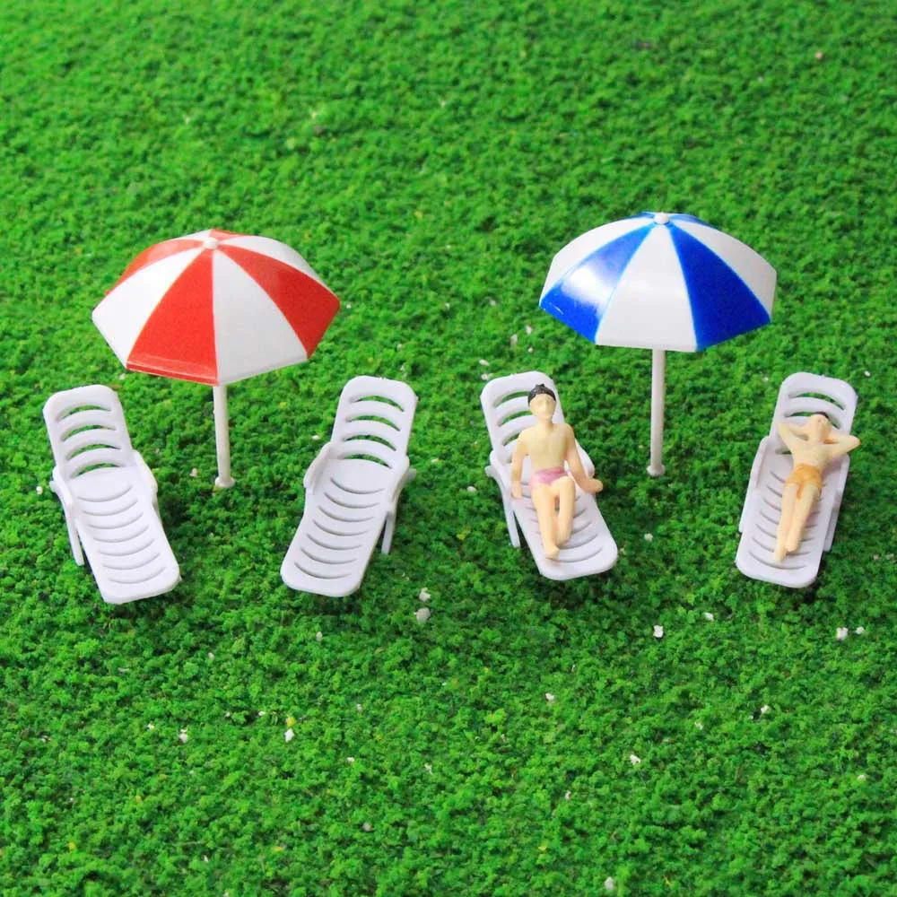2 Sets Parasols Sun Loungers Deck Chairs Bench Settee 1:50 1:75 1:100 O OO TT Scale Model Train TYS19 Plastic Model Umbrella
2 Sets Parasols Sun Loungers Deck Chairs Bench Settee 1:50 1:75 1:100 O OO TT Scale Model Train TYS19 Plastic Model Umbrella