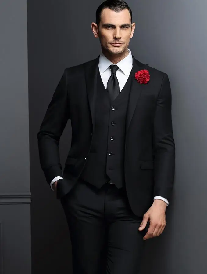 2018 latest coat pant designs black smart casual men suits peaked lapel slim fit suit for wedding prom tail made costume 3 piece
2018 latest coat pant designs black smart casual men suits peaked lapel slim fit suit for wedding prom tail made costume 3 piece