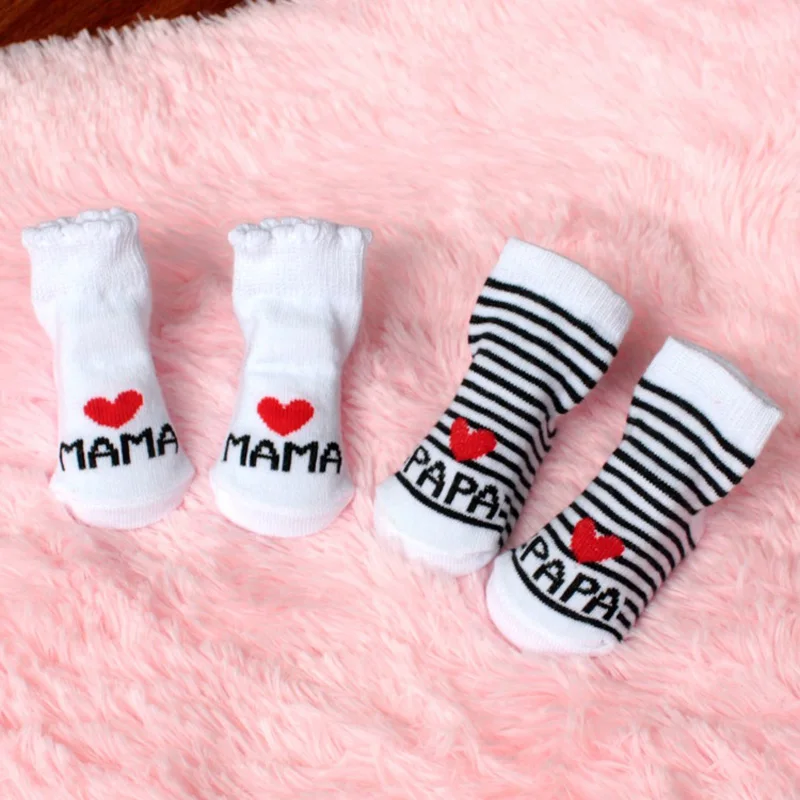 2016 New Lovely Soft Baby Socks Newborn Toddler Infant Kids Girls Boys Stripe Cotton Love Mama/Papa Socks 0~6 Months Fashion
2016 New Lovely Soft Baby Socks Newborn Toddler Infant Kids Girls Boys Stripe Cotton Love Mama/Papa Socks 0~6 Months Fashion