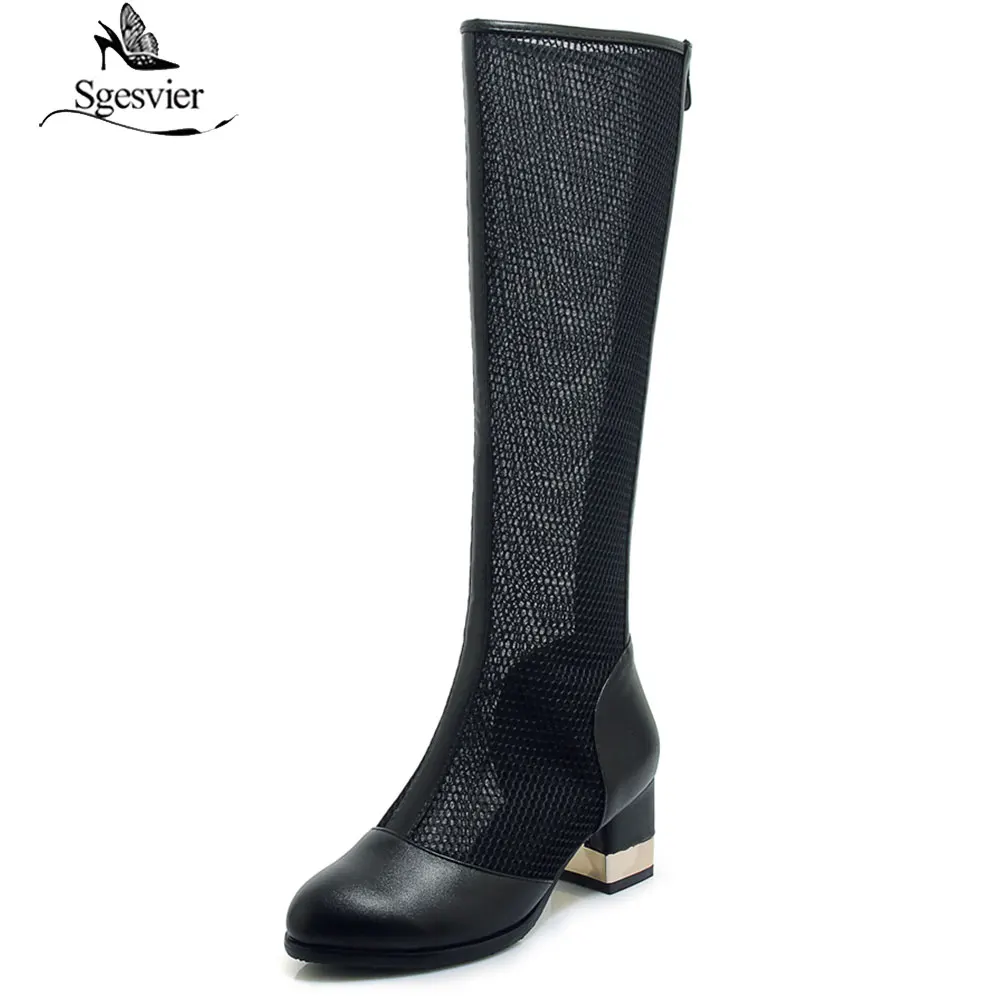 Sgesvier 2019 new round toe boots women hollow out summer shoes zipper party shoes square heel hollow out knee high boots G103
Sgesvier 2019 new round toe boots women hollow out summer shoes zipper party shoes square heel hollow out knee high boots G103