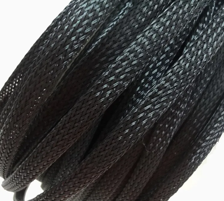 Free shipping High quality 10meters/lot Three wire encryption 25mm Black expandable braided tube mesh woven PET braided tube
Free shipping High quality 10meters/lot Three wire encryption 25mm Black expandable braided tube mesh woven PET braided tube