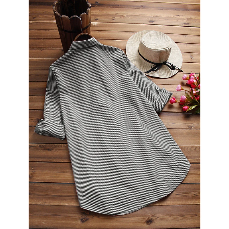 Plus Size 5XL Casual Long Sleeve Women Blouse Shirts 2018 New Striped Streetwear Autumn Blusas Side Button Female Tops SJ291V
Plus Size 5XL Casual Long Sleeve Women Blouse Shirts 2018 New Striped Streetwear Autumn Blusas Side Button Female Tops SJ291V