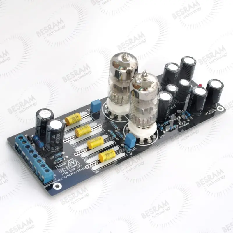 Предусилитель 12VAC 6N3(5670) плата D готовая 6H3 класс HIFI Stero 500mA | Освещение