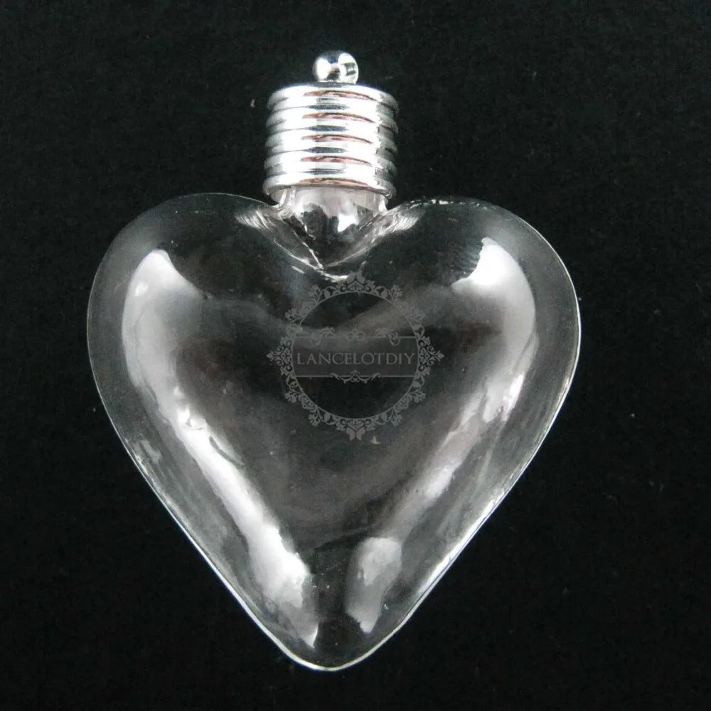 Фото 30x35 мм в форме сердца стеклянные пузырьки желаний кулон Глобус - купить