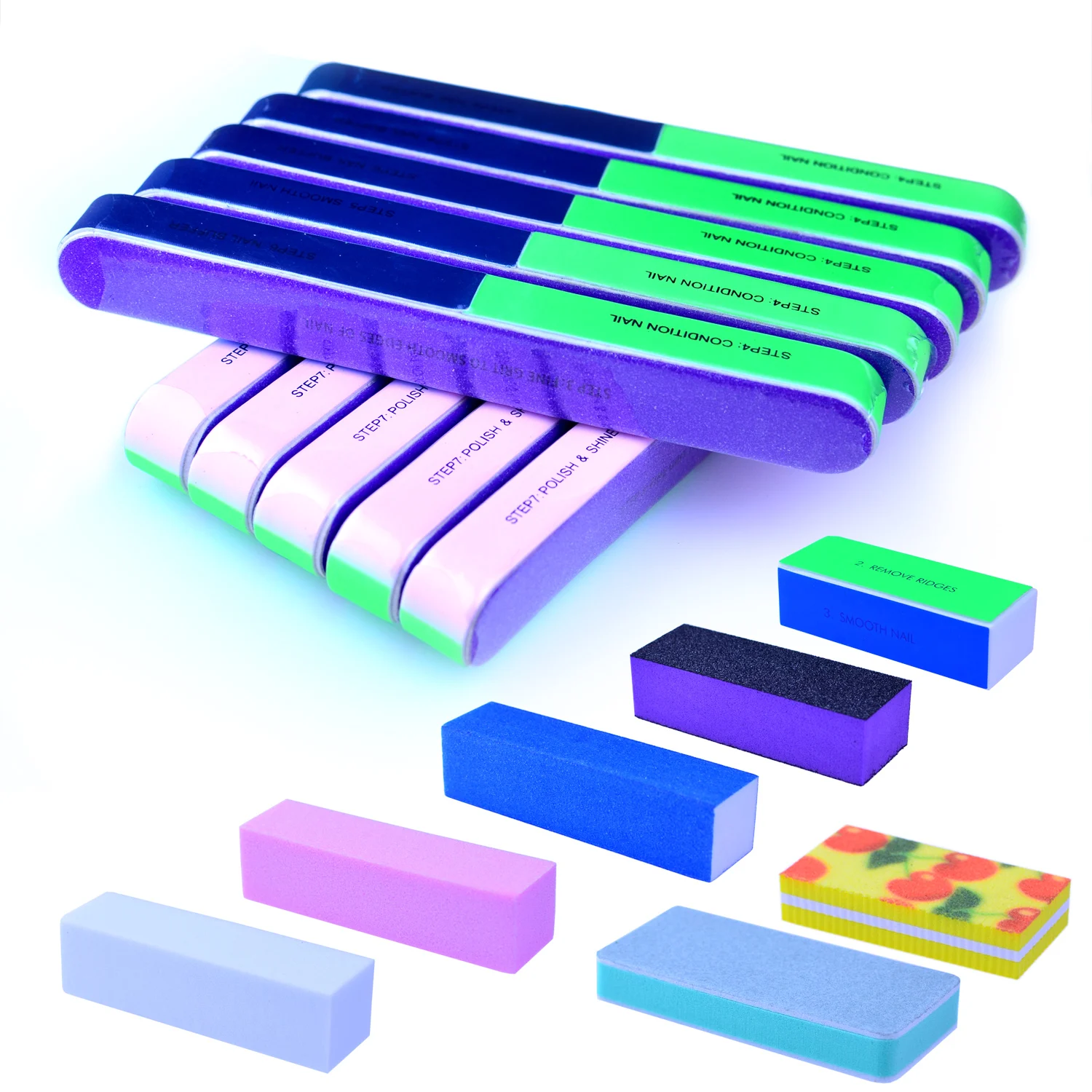 10Pcs Nail Files 3 Face Gravel Block Sponge For Gel nail Polish Sanding Nail File Tools for Manicure Nail Art For Design
10Pcs Nail Files 3 Face Gravel Block Sponge For Gel nail Polish Sanding Nail File Tools for Manicure Nail Art For Design