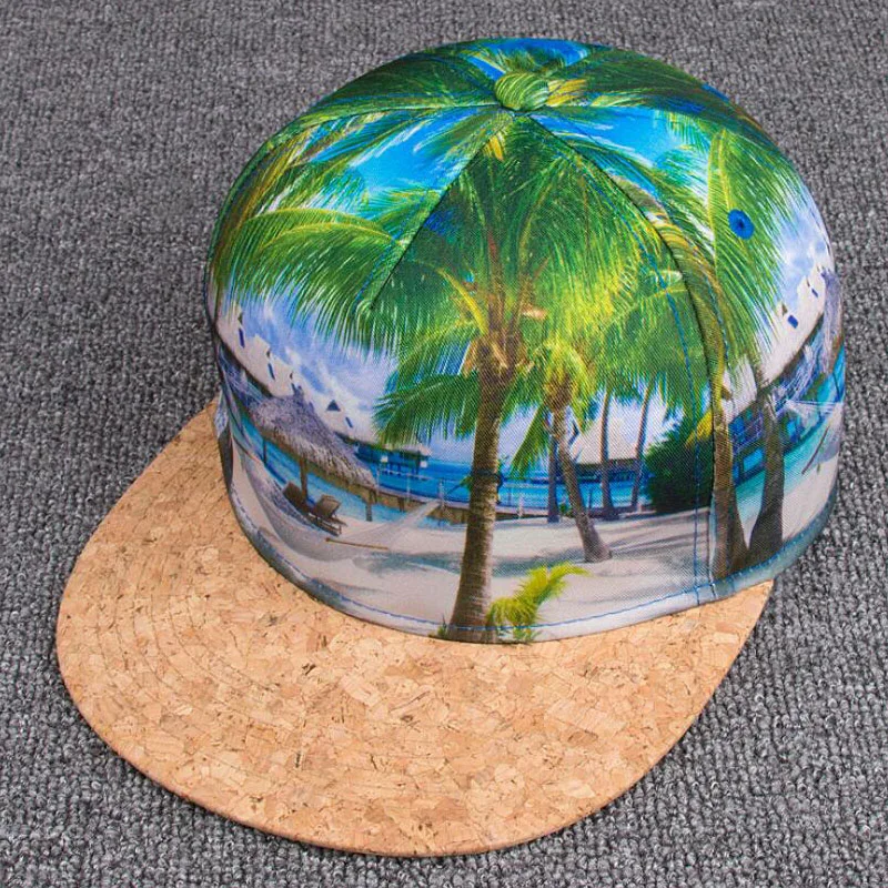 2018 Новая мода 3D печати хип хоп охватывает голубое небо белые облака кокосовые без