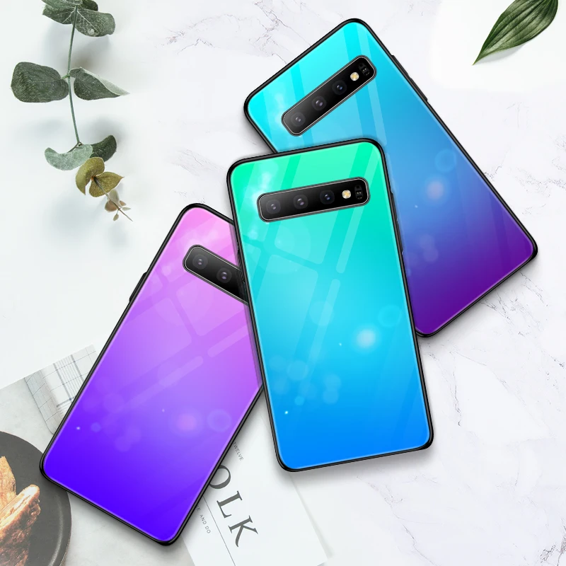 Colorful Gradient Glass Case For Samsung Galaxy S20 Ultra S10 e 5G S9 S8 Note 10 9 8 Plus Protection Phone Cover
Colorful Gradient Glass Case For Samsung Galaxy S20 Ultra S10 e 5G S9 S8 Note 10 9 8 Plus Protection Phone Cover
