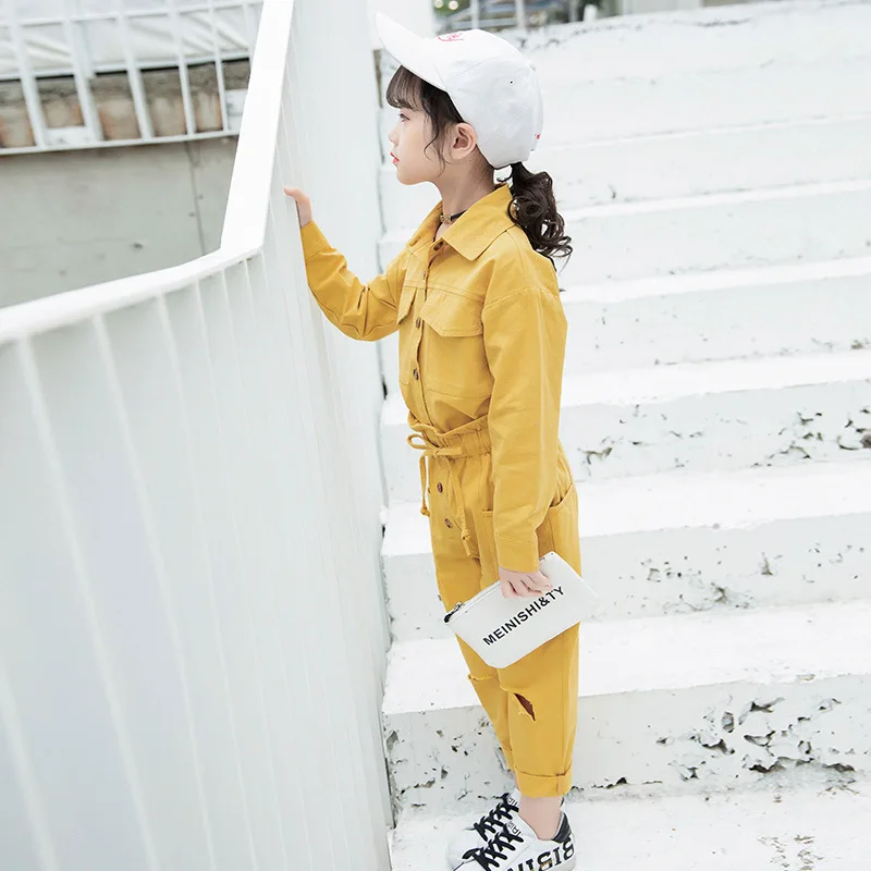 Spring Autumn Kids Girls Pants Suit Single Breasted Tops+Solid Hole Pants Teenage Girls two piece Sets Toddler Girl Clothes
Spring Autumn Kids Girls Pants Suit Single Breasted Tops+Solid Hole Pants Teenage Girls two piece Sets Toddler Girl Clothes