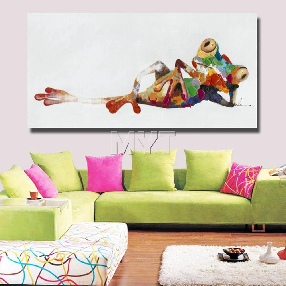 Modern Lie Down Frog Oil Painting Home Decor Living Room Decor Pictures With Framed Painting to Hang Wall Canvas Art
Modern Lie Down Frog Oil Painting Home Decor Living Room Decor Pictures With Framed Painting to Hang Wall Canvas Art