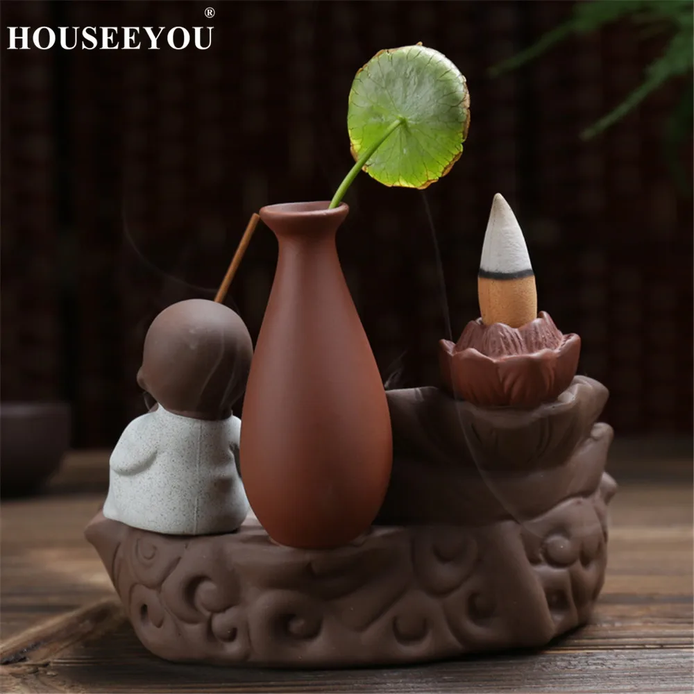 Подставка-держатель для курильницы HOUSEEYOU пруда с лотосом |