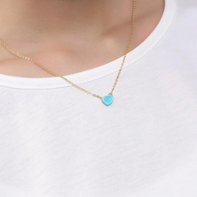 2019 Mosaic natural stone Turquoise Love Heart Necklace Pendant 100% 925 Sterling Silver Women long chain Neckalce Jewelry R06
2019 Mosaic natural stone Turquoise Love Heart Necklace Pendant 100% 925 Sterling Silver Women long chain Neckalce Jewelry R06