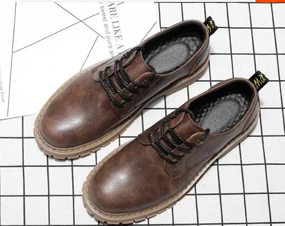 Casual shoes men's shoes round toe lace-up shoes British simple Japanese tooling sewing fashion all match increased shoes
Casual shoes men's shoes round toe lace-up shoes British simple Japanese tooling sewing fashion all match increased shoes