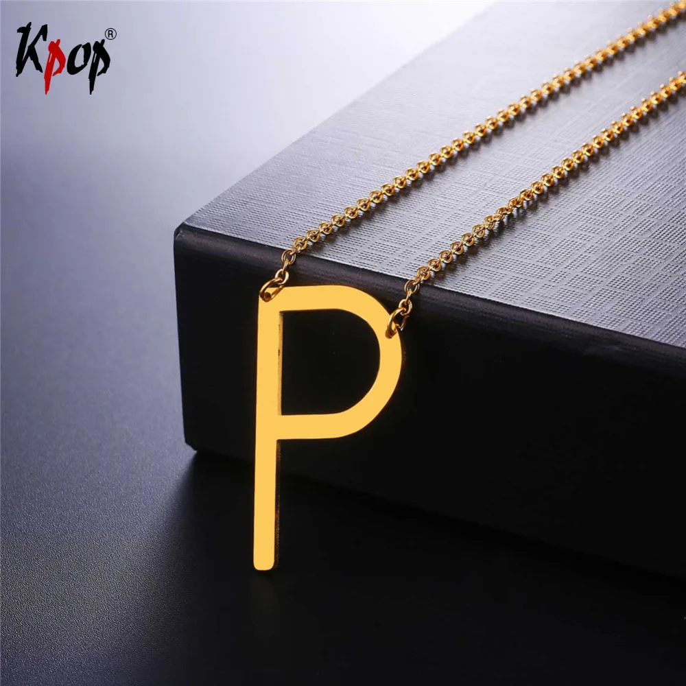 Kpop Stainless Steel Letter P Pendant With Chain Choker Gold/Black Color For Man/Woman Clavicle Chain Necklace Jewelry P2617
Kpop Stainless Steel Letter P Pendant With Chain Choker Gold/Black Color For Man/Woman Clavicle Chain Necklace Jewelry P2617