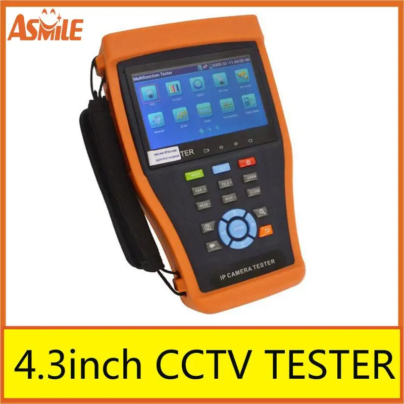 Ipc 4300 новейший 4 3 "ipc тестер ip камеры AHD/CVI/TVI/SDI tdr кабельный тестер|tester camera|hd sdi