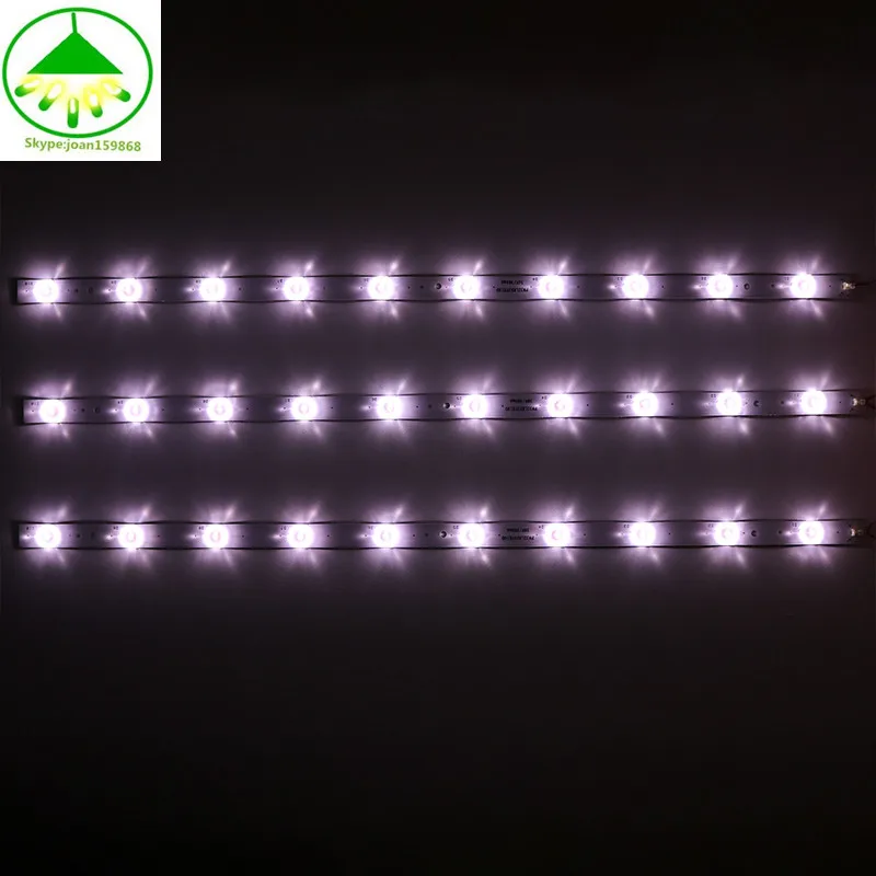 

3 pcs/Lot 100% new 32inch LCD TV backlight strip aluminum substrate universal 32inch 61cm 10leds each lamp bead is 3v