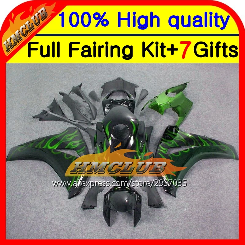 Body For HONDA CBR 1000RR Green flames 1000 RR 2008 2009 2010 2011 40HM66 CBR1000 RR 08-11 CBR1000RR 08 09 10 11 Blk Fairing
Body For HONDA CBR 1000RR Green flames 1000 RR 2008 2009 2010 2011 40HM66 CBR1000 RR 08-11 CBR1000RR 08 09 10 11 Blk Fairing
