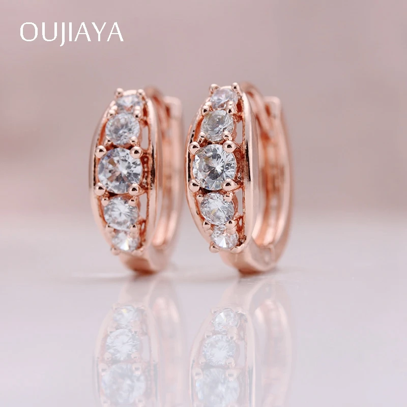 OUJIAYA Modern stylish Round 585 Rose Gold Dangle Earrings Women Single row Natural Zircon Drop Wedding Birthday Gift Jewelry 12
OUJIAYA Modern stylish Round 585 Rose Gold Dangle Earrings Women Single row Natural Zircon Drop Wedding Birthday Gift Jewelry 12