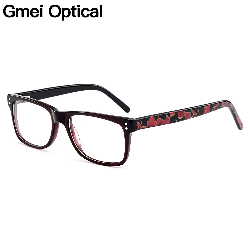 Gmei Optical Classical Square Acetate Full Rim Optical Glasses Frames Women Myopia Presbyopia Eyewear With Spring Hinges A722
Gmei Optical Classical Square Acetate Full Rim Optical Glasses Frames Women Myopia Presbyopia Eyewear With Spring Hinges A722
