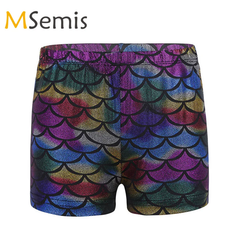 Kids Girls Gymnastic Swimsuit for Dancing Dance Shorts Shiny Mermaid Scales Printed Dance Shorts Bottoms Activewear for Sports
Kids Girls Gymnastic Swimsuit for Dancing Dance Shorts Shiny Mermaid Scales Printed Dance Shorts Bottoms Activewear for Sports