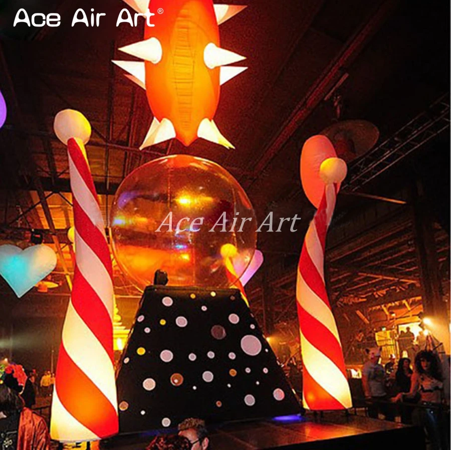 Customized 3m H LED Light Party Inflatable Curve Cone Come with Base Air Blower for Events
Customized 3m H LED Light Party Inflatable Curve Cone Come with Base Air Blower for Events