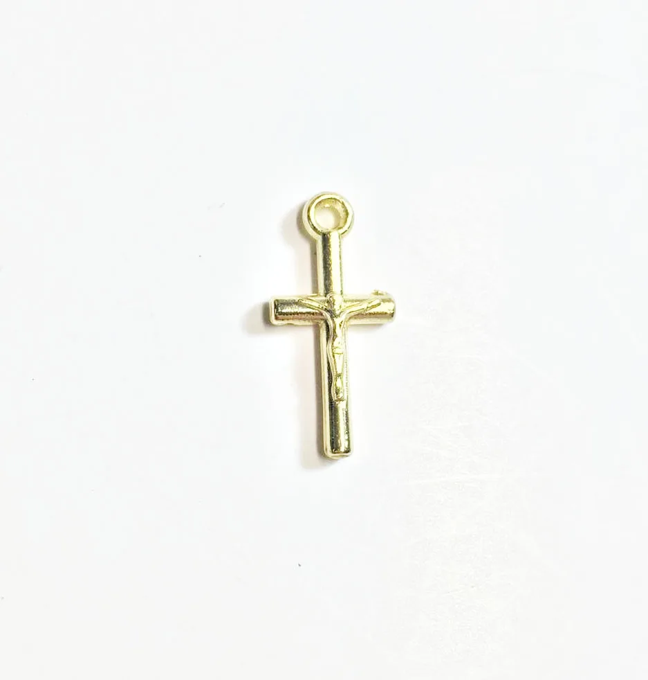 Eruifa 20 шт. 15*9 мм красивый крест монета Иисуса цинковый сплав DIY Подвески кулон