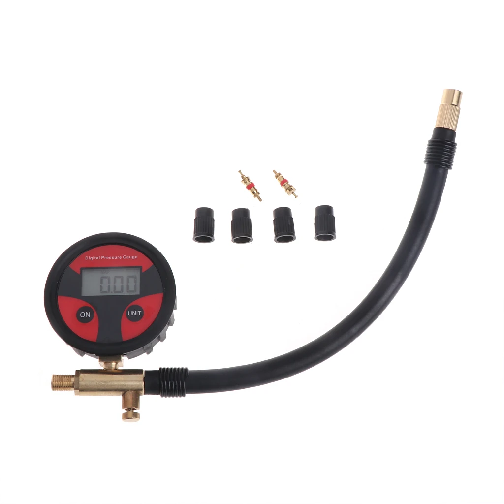 0-200PSI Digital Tyre Tire Air Pressure Gauge LCD Manometer for Car Truck Motorcycle with Tire Valve
0-200PSI Digital Tyre Tire Air Pressure Gauge LCD Manometer for Car Truck Motorcycle with Tire Valve
