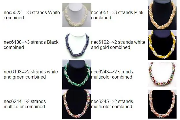 

Qingmos 6mm Baroque Multicolor Pearl Necklace for Women with 40" Long Necklace Combination Chokers Necklace 18'' Set 6245