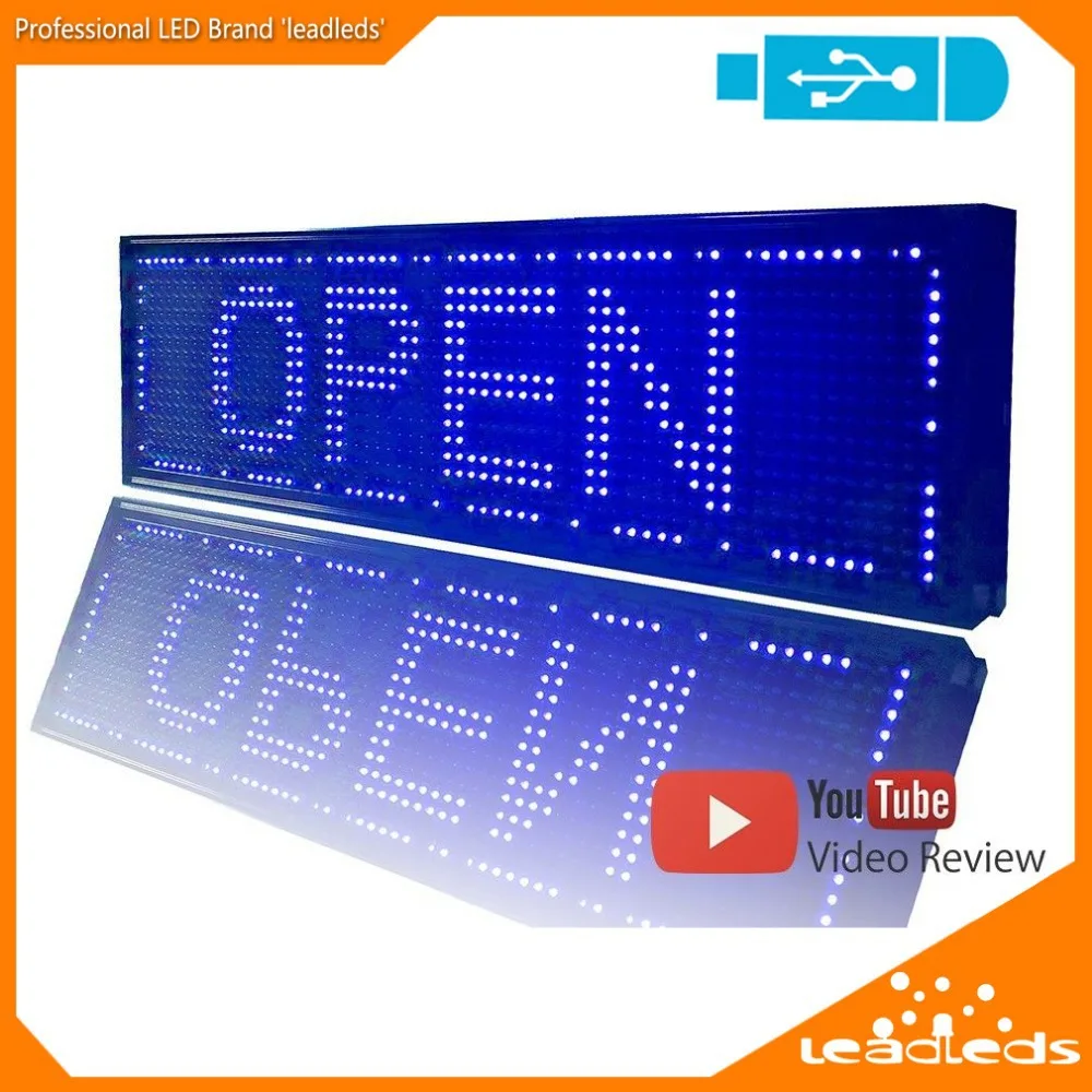 26.4 X 7.5 InchesBlue LED Display USB Programmable Scrolling Moving Edit Message LED Sign Board Display Screen Indoor Light
26.4 X 7.5 InchesBlue LED Display USB Programmable Scrolling Moving Edit Message LED Sign Board Display Screen Indoor Light