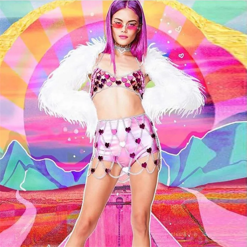 Glitter Heart Shape Sequins 2 Piece Sets Low Cut Sleeveless Crop Tops Plaid Hollow Out Skirts Rave Festival Outfits 2022 Summer
Glitter Heart Shape Sequins 2 Piece Sets Low Cut Sleeveless Crop Tops Plaid Hollow Out Skirts Rave Festival Outfits 2022 Summer