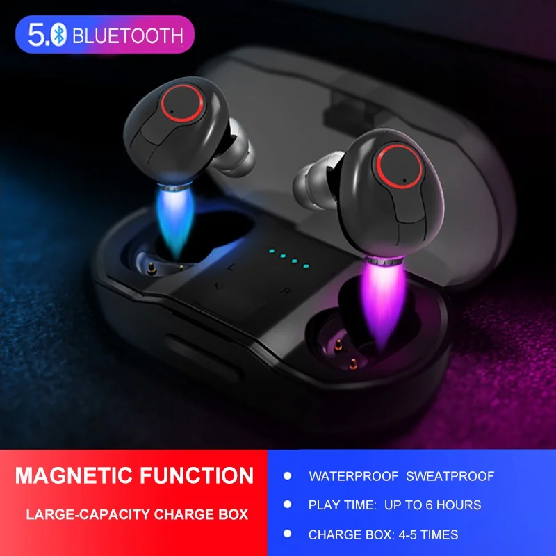 TWS Stereo Bluetooth Headset Super Long Talk Wireless Earphones Earbuds for Sports Music In-Ear Headset with Charge Box M72C
TWS Stereo Bluetooth Headset Super Long Talk Wireless Earphones Earbuds for Sports Music In-Ear Headset with Charge Box M72C