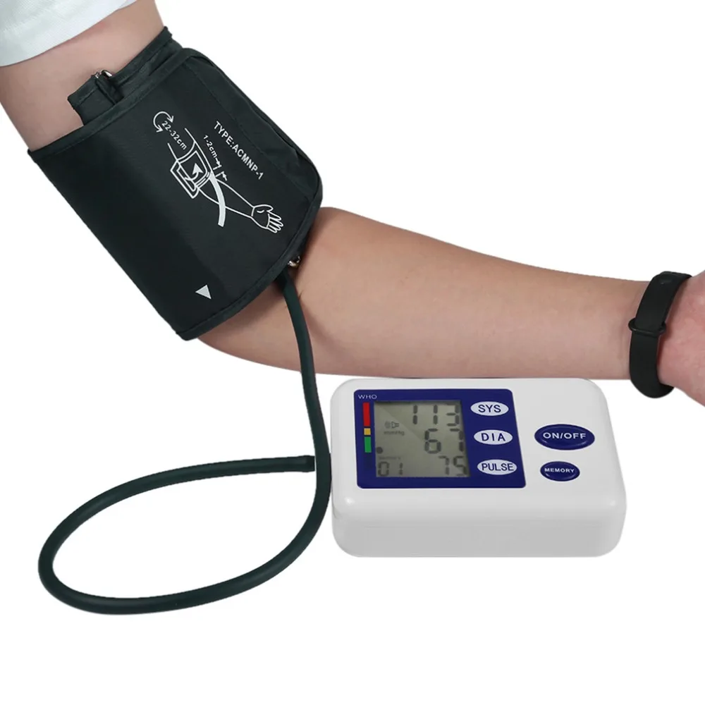 

Arm Blood Pressure Pulse Monitor Health care Monitors Digital Upper Portable Blood Pressure Meters Sphygmomanometer Measurement