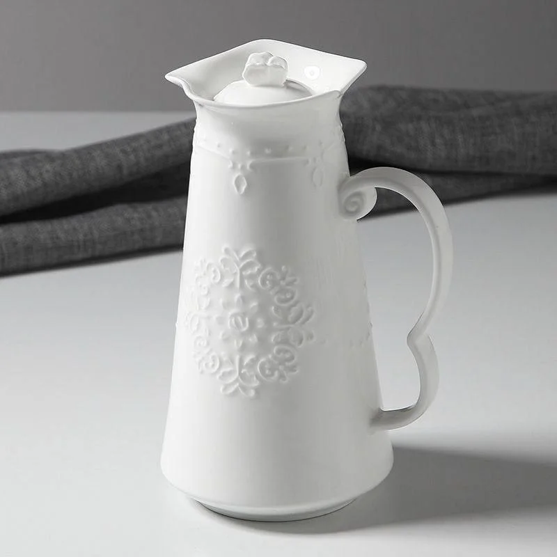 European butterfly with lid cold water kettle relief ceramic large capacity cold water kettle heat-resistant New Bone China summ
European butterfly with lid cold water kettle relief ceramic large capacity cold water kettle heat-resistant New Bone China summ