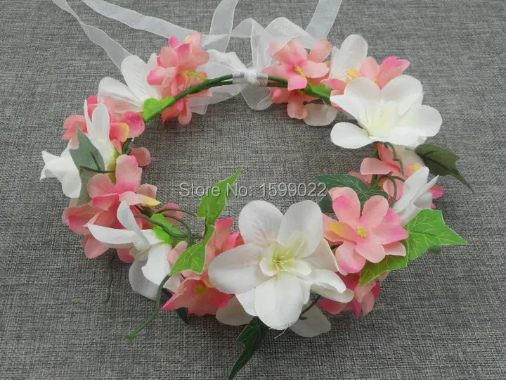Artificial Fabric Flower Crown Hawaiian Head Wreath Pink Ivory Wedding Sweet Potato Leaf Hydrangea Hair Accessories for Women
Artificial Fabric Flower Crown Hawaiian Head Wreath Pink Ivory Wedding Sweet Potato Leaf Hydrangea Hair Accessories for Women
