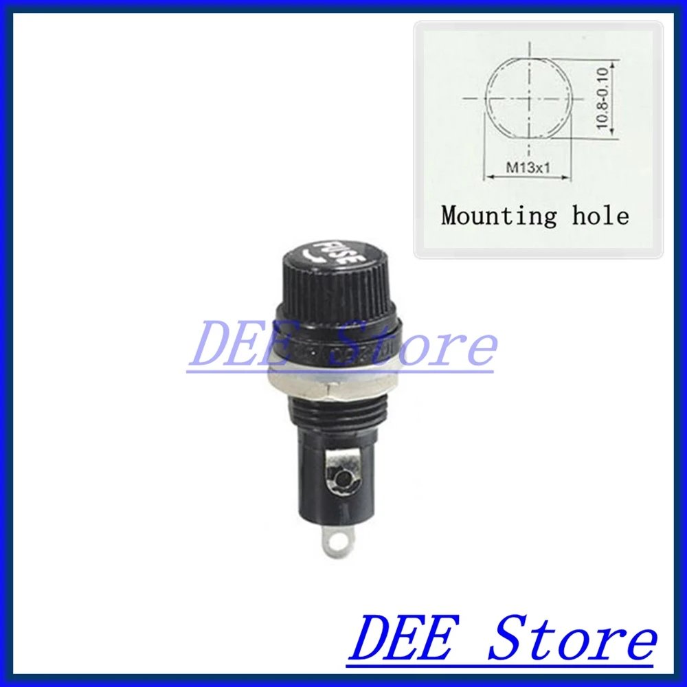 5x20 mini fuse block Fuse Holder Chassis Panel Mount fuseholder fuse holders for 5*20mm cylindrical Glass Tube/Ceramics fuse 10A
5x20 mini fuse block Fuse Holder Chassis Panel Mount fuseholder fuse holders for 5*20mm cylindrical Glass Tube/Ceramics fuse 10A