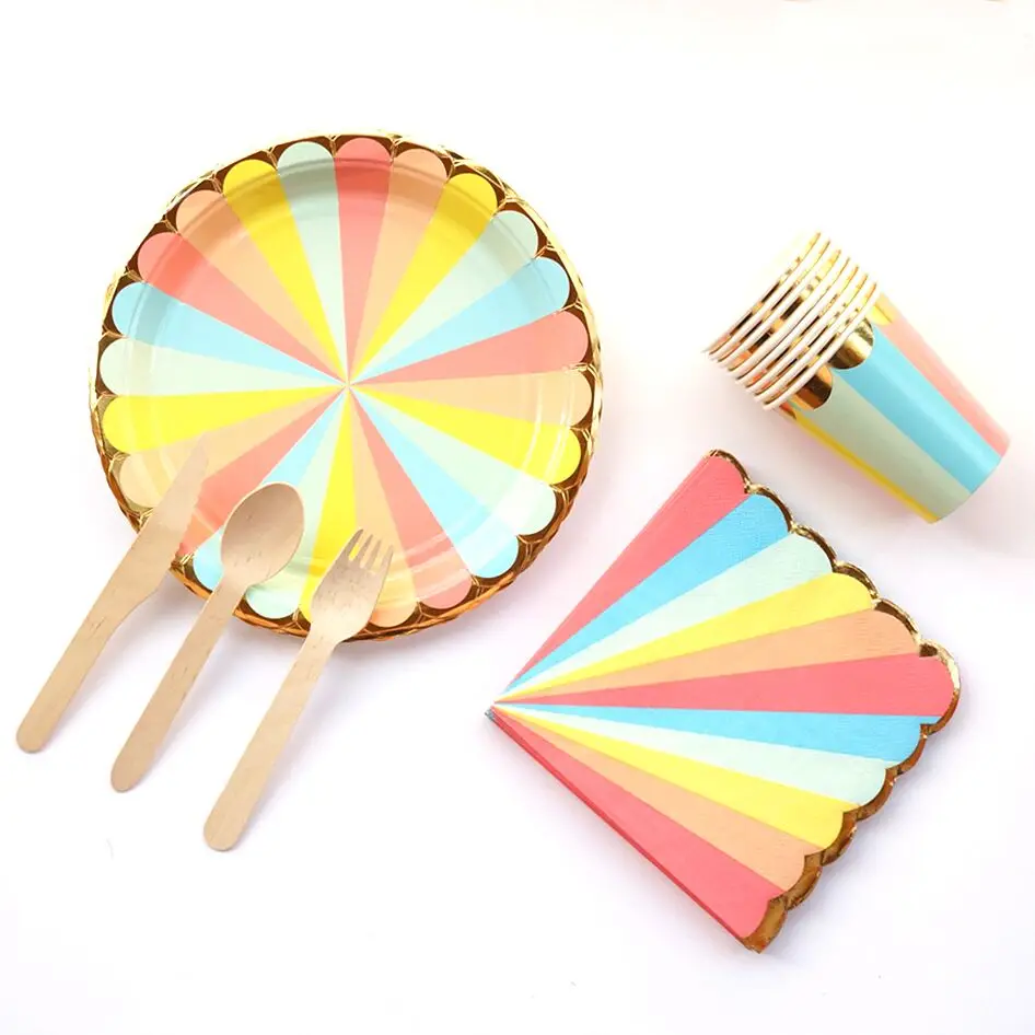 Party Rainbow Disposable Tableware Sets Paper Straw Party Cup Plate Party Tableware for Wedding Decor Birthday Party Supplies
Party Rainbow Disposable Tableware Sets Paper Straw Party Cup Plate Party Tableware for Wedding Decor Birthday Party Supplies
