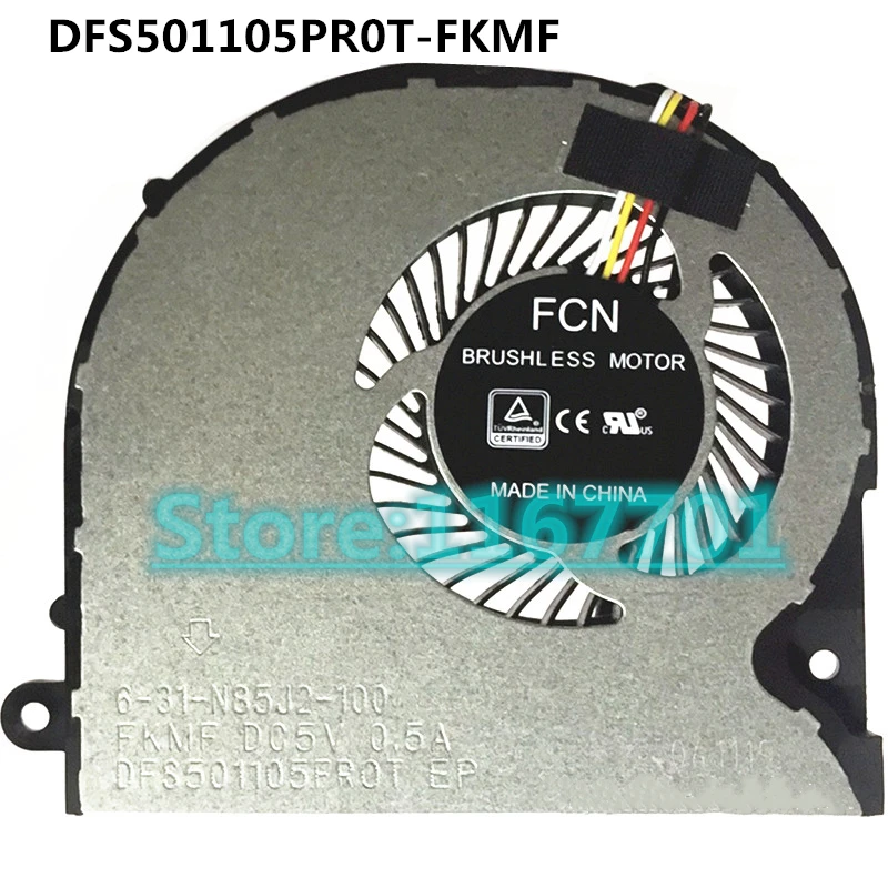 Laptop CPU/GPU Cooling Fan Hasee T6-X5 Z7M-KP7SC Z7M-KP5SC DFS501105PR0T-FKMF 6-31-N85J2-100 DFS551205WQ0T-FKLF 6-31-N75W2-101
Laptop CPU/GPU Cooling Fan Hasee T6-X5 Z7M-KP7SC Z7M-KP5SC DFS501105PR0T-FKMF 6-31-N85J2-100 DFS551205WQ0T-FKLF 6-31-N75W2-101