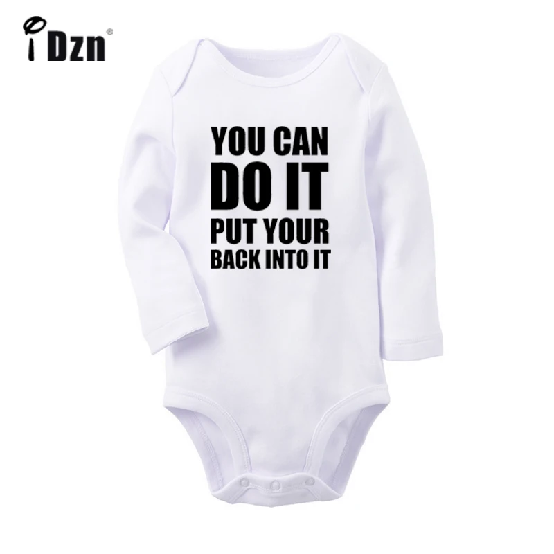 You Can Do It Put Your Back Into It Design Newborn Baby Boys Girls Outfits Jumpsuit Infant Bodysuit Clothes 100% Cotton Sets
You Can Do It Put Your Back Into It Design Newborn Baby Boys Girls Outfits Jumpsuit Infant Bodysuit Clothes 100% Cotton Sets