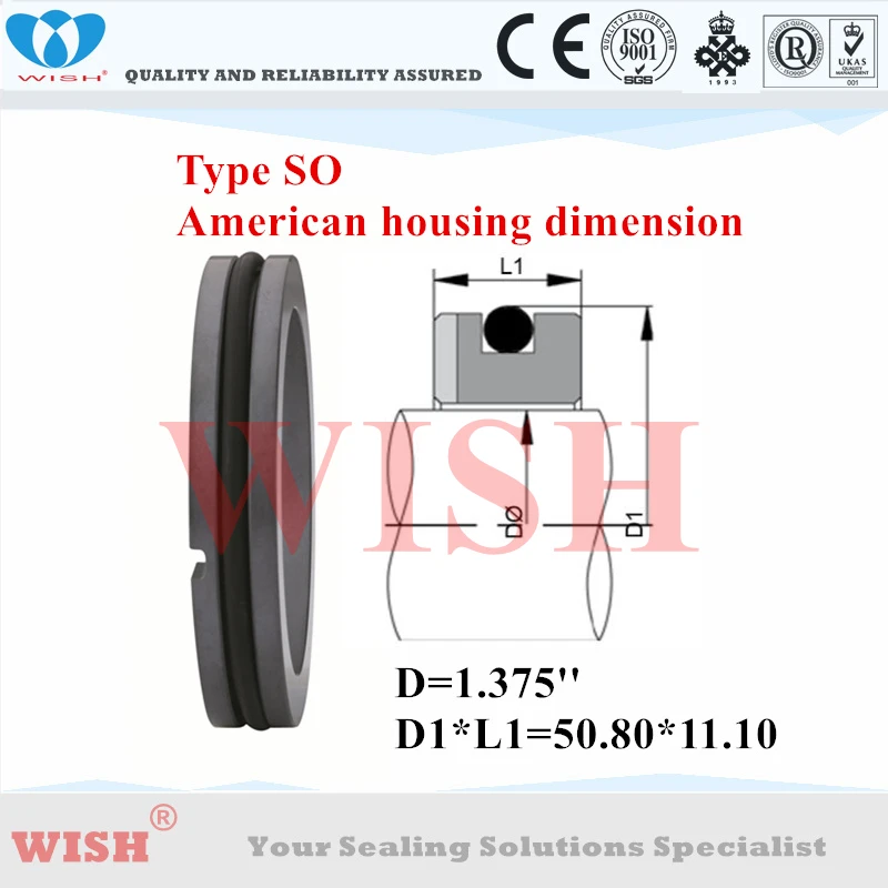 1.375 inch O-Ring mounted type SO stationary seat material Silicon carbide equal to Johncane W
1.375 inch O-Ring mounted type SO stationary seat material Silicon carbide equal to Johncane W